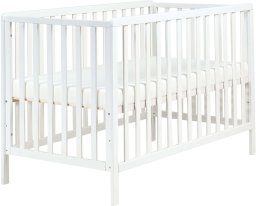 Beliani Łóżeczko dziecięce Drewno sosnowe KIAMA 60 x 120 cm Biały