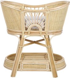 Beliani Łóżeczko dziecięce Rattan LAGRASSE 50 x 70 cm