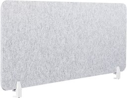 Beliani Przegroda na biurko 160 x 50 cm szara SPLIT