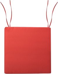 Beliani Poduszka na krzesło ogrodowe SASSARI PREMIUM 46 x 46 cm Czerwony
