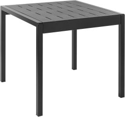 Beliani Stół ogrodowy BARTICA 81 cm 84 cm Czarny