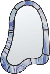 Lustro Beliani Lustro ścienne MONTSEC 49 cm 83 cm Fioletowy