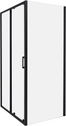 Beliani Kabina prysznicowa YORO 80 x 100 x 185 cm Czarny