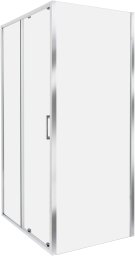 Beliani Kabina prysznicowa YORO 80 x 100 x 185 cm Srebrny