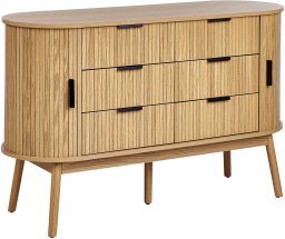 Beliani Komoda 6 szuflad jasne drewno SELAH