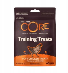 Crave Core Training Treats, przysmak, dla psów dorosłych, kurczak i jagody, 170g