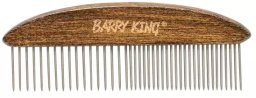 Barry King Ekskluzywny grzebień, dla zwierząt, drewno bukowe, stal, 16/26 pinów, wym. 5x14cm