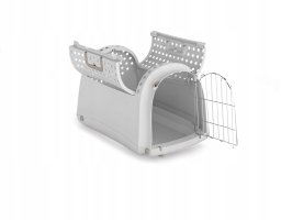 iMac Linus Cabrio, transporter, dla psa/kota, szary, 50x32x34,5