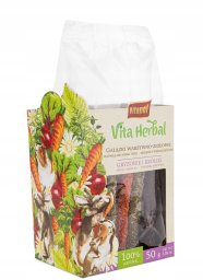 Vitapol Vita Herbal gałązki warzywno-ziołowe dla gryzoni i królika 50g, 4szt/disp