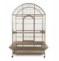 Panama Pet Woliera dla ptaków, beżowa, na kółkach, wym.121.2 x 88.2 x 168.5cm