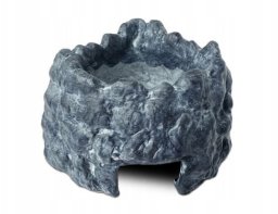 Exo Terra Wet Rock, kryjówka z miską, do terrarium, ceramiczna, S, 13x9,5x7,5cm, 55ml, narożnikowa