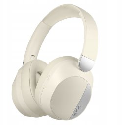 Słuchawki LogiLink Słuchawki z mikrofonem, BT6.0, ANC, kremowe