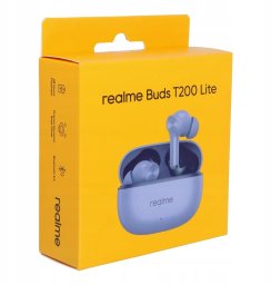 Słuchawki Realme Słuchawki bezprzewodowe Realme T200 Lite fioletowe