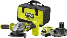 Zestaw elektronarzędzi Ryobi Zestaw Szlifierka Ryobi RAG18X+akumulator 4Ah+ładowarka + torba+ tarcze 9200RPM