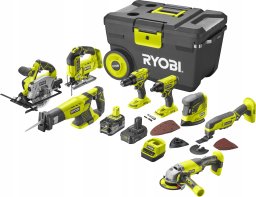 Zestaw elektronarzędzi Ryobi 12-elementowy (R18CK8-242T)