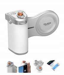Telesin Uchwyt Grip Magnes Magsafe Pilot Bluetooth + Aku 3200mah Do Telefonu Iphone / P5-mp-003wh