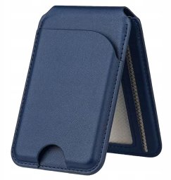 Jabees Magnetyczny Portfel Magsafe Do Telefonu Na 4 Karty Blokada Rfid + Podstawka / Magwallet Secure Granatowy