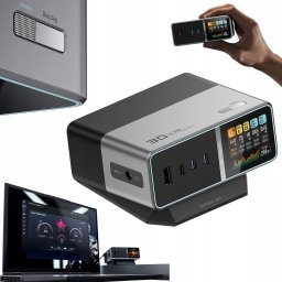 Ładowarka Cuktech Stacja ładująca Cuktech TA3005U 300W 5w1 z wyświetlaczem cyfrowym - srebrna