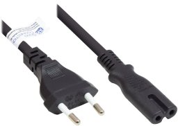 Good Connections Euro kabel sieciowy do C7/Euro 8 gniazdo czarny 2,5m (P0370-S025)