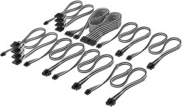 Corsair Zestaw kabli Type 4 DC Cable Pro Kit indywidualnie owinięty - czarny / biały