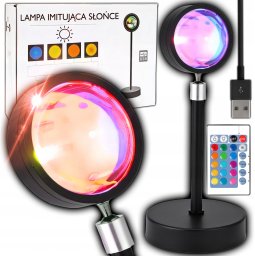 Retoo LAMPA ZACHÓD SŁOŃCA Sunset Lamp Projektor Imitująca Słońce