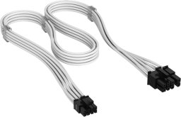 Corsair Premium Sleeved 6+2-Pin-PCIe-Kabel do zasilacza Typ-5 biały