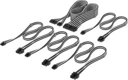 Corsair Premium Sleeved DC Cable Starter Kit do zasilacza Typ-5 czarny/biały