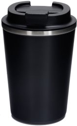 Dr.Bacty Szczelny kubek termiczny Terra RCS 300ml Stal z recyklingu - Czarny Mat