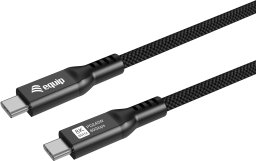 Kabel USB Equip Kabel USB-C4.0->C 80Gbps PD240W St/St 1.20m czarny