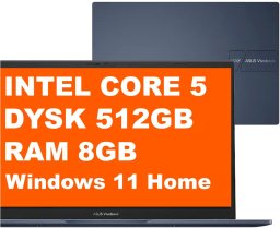 Laptop Asus ASUS Vivobook 14 / X1404VAP-V14.C58256 / Intel Core 5 / 8GB / 512GB / Intel Graphics / FullHD / Win 11 / Niebieski