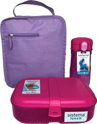 Sistema Sistema LunchTime 3 Pack - Pink/Purple