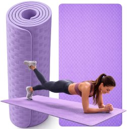 Verk Mata do ćwiczeń jogi pilatesu fitness gimnastyczna treningowa 190cm gruba