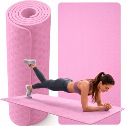 Verk Mata do ćwiczeń jogi pilatesu fitness gimnastyczna treningowa 190cm gruba