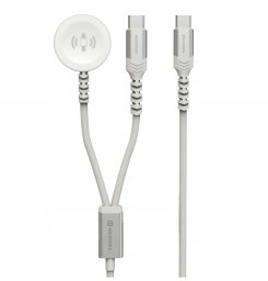 Yesido Kabel USB-C 2w1 Magnetyczny do ładowania Apple Watch + USB-C SWISSTEN