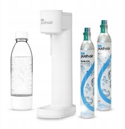 Dafi PushAir Saturator do Wody Dafi Syfon Biały + 2 Naboje + Butelka 0,7