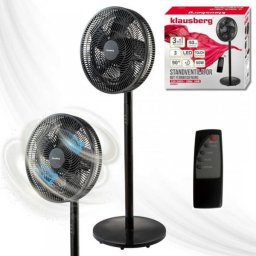 Termowentylator Klausberg WENTYLATOR WIATRAK PODŁOGOWY BIURKOWY REGULOWANY KLAUSBERG KB-9041