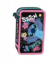 Piórnik Paso Piórnik szkolny potrójny z wyposażeniem Stitch That's Me
