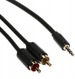 Unitek PRZEWÓD C19022BK03 2&nbsp;x CINCH / Jack TRS 3.5&nbsp;mm 3&nbsp;m UNITEK