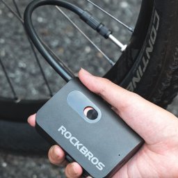 RockBros Pompka akumulatorowa Rockbros L1 Mini 70 psi kompresor długość węża 200 mm Schrader - czarna