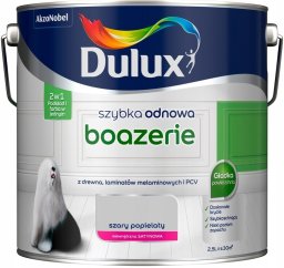 Adhesive Products GmbH Dulux Szybka Odnowa farba do boazerii Szary Popielaty satyna 2,5L