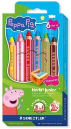 Staedtler Kredki Noris junior Peppa jumbo 3w1 6kol STAEDTLER