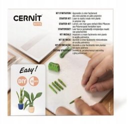 Cernit Mini roślinki DIY glinka polimer