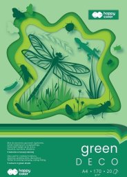 GDD Blok Hobby Deco Green A4/20K 170g HAPPY COLOR