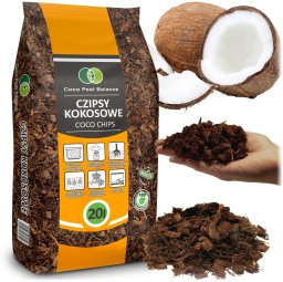 Biovita Biovita czipsy kokosowe wydajne podłoże do roślin i kwiatów Chipsy 20l