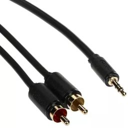 Unitek PRZEWÓD C19023BK03 2 x CINCH / Jack TRS 3.5 mm 5 m UNITEK
