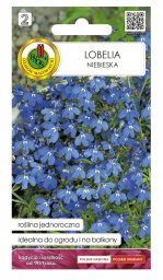 Apte Lobelia niebieska nasiona roślina jednoroczna na balkon 0,1 g 1 szt.