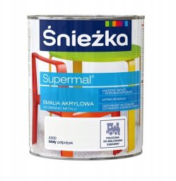 Śnieżka Eko* Supermal emalia akrylowa Biały Półpołysk 0,8L