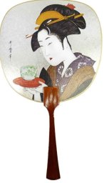 Parker Asahi Karnet TUL-1024 Wachlarz Kobieta z filiżanką