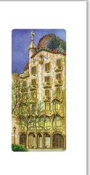 Staples Karnet 12x23cm + koperta Gaudi Casa Battlo