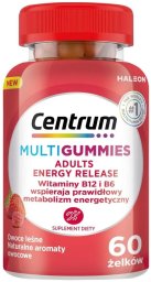 Centrum Centrum MultiGummies Adults Energy Release Żelki owoce leśne 60 sztuk w Multiwitaminy